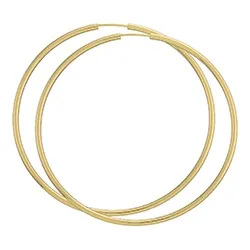 60 mm BNH Kreole in 8 Karat Gold
