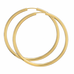 50 mm BNH Kreolenohrringe in 8 Karat Gold
