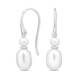 7-7,5 mm Perle Ohrringe in Silber