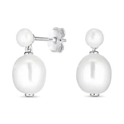 8 - 9 mm Perle Ohrringe in Silber