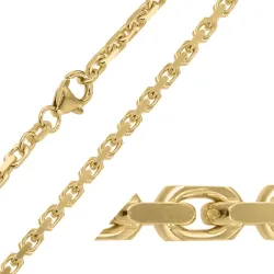 BNH Anker facet halskette aus 14 Karat Gold 50 cm x 2,8 mm