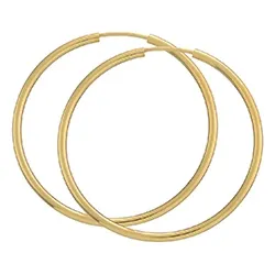 40 mm BNH Kreole in vergoldetem Sterlingsilber