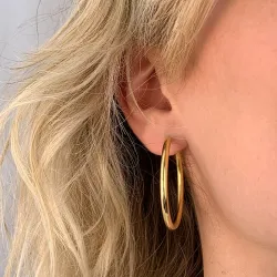 40 mm BNH Kreole in vergoldetem Sterlingsilber