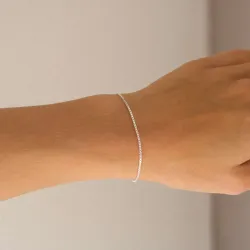 BNH veneziaarmband aus Silber 18,5 cm x 1,2 mm