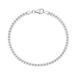 BNH Panzerarmband aus Silber 18,5 cm x 2,7 mm