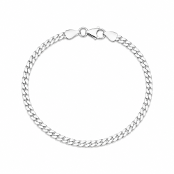 BNH Panzerarmband aus Silber 18,5 cm x 3,3 mm