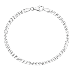 BNH Panzerarmband aus Silber 17 cm x 4,0 mm
