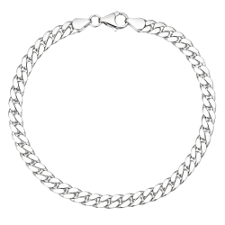 BNH Panzerarmband aus Silber 17 cm x 5,4 mm