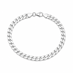 BNH Panzerarmband aus Silber 18,5 cm x 6,0 mm