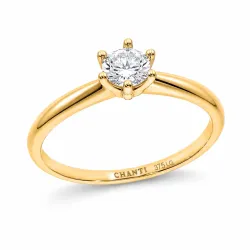 0,30 ct lab grown Diamant Solitärring in 9 Karat Gold 0,30 ct
