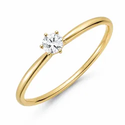 0,30 ct lab grown Diamant Solitärring in 9 Karat Gold 0,30 ct