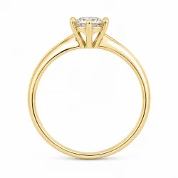 0,30 ct lab grown Diamant Solitärring in 9 Karat Gold 0,30 ct