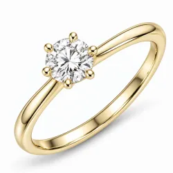 0,50 ct lab grown Diamant Solitärring in 9 Karat Gold 0,50 ct