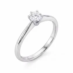 lab grown Diamant Solitärring aus Silber