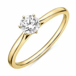 0,50 ct lab grown Diamant Solitärring in 9 Karat Gold 0,50 ct