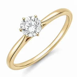 0,50 ct lab grown Diamant Solitärring in 9 Karat Gold 0,50 ct