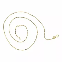 Ankerhalskette aus vergoldetem sterlingsilber 38 plus 3cm x 1,4 mm