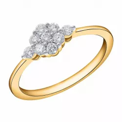 Diamant Ring in 14 Karat Gold 0,35 ct