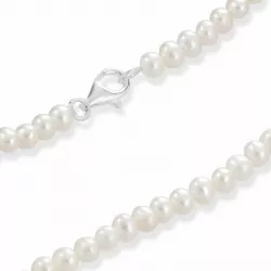 50 cm weißem Perlenhalskette mit Süßwasserperle.