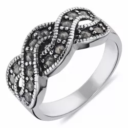 Bergkristall Ring aus Silber