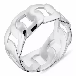 panzer Ring aus Silber