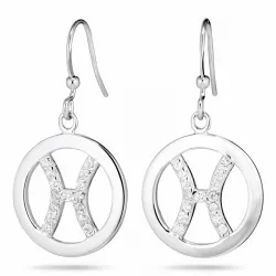 Fische Sternzeichen Ohrringe in Silber
