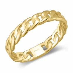 panzer Ring aus vergoldetem Sterlingsilber