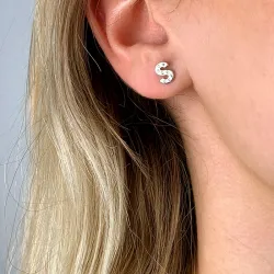 buchstab s Ohrringe in Silber - My Letter