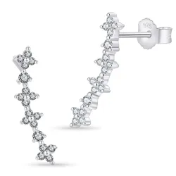 Zirkon Ohrringe in Silber