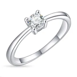 Zirkon Solitärring aus Silber