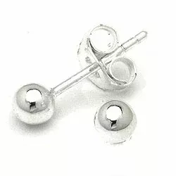 4 mm Kugel Ohrringe in Silber