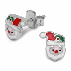 Weihnachtsmann Ohrstecker in Silber - Little Ones