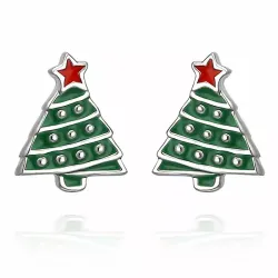 Weinachtsbaum Ohrringe in Silber - Little Ones