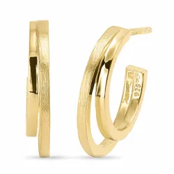 Halbkreolen in vergoldetem Sterlingsilber