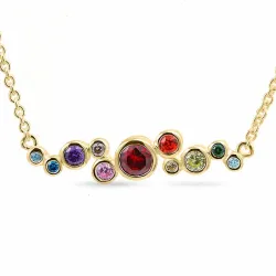 mehrfarbigem Halskette aus vergoldetem Sterlingsilber - Bubbly Twist