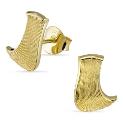 Ohrstecker in vergoldetem Silber