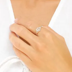 infinity Zirkon Ring aus Silber