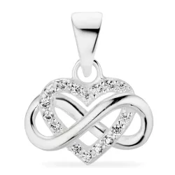 infinity Zirkon Anhänger aus Silber