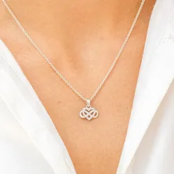 infinity Zirkon Anhänger aus Silber