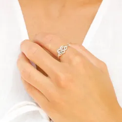 infinity Zirkon Ring aus Silber