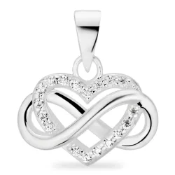 infinity Zirkon Anhänger aus Silber