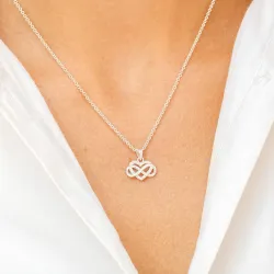 infinity Zirkon Anhänger aus Silber
