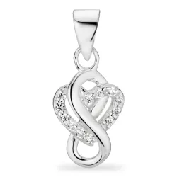 infinity Zirkon Anhänger aus Silber