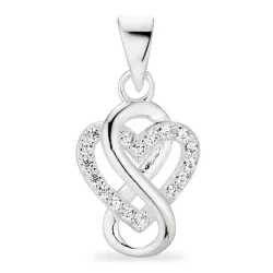 infinity Zirkon Anhänger aus Silber