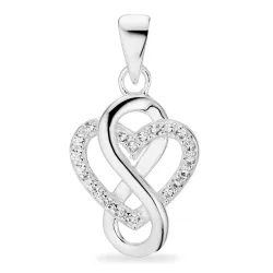 infinity Zirkon Anhänger aus Silber