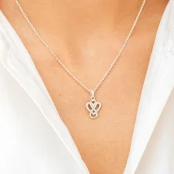 infinity Zirkon Anhänger aus Silber