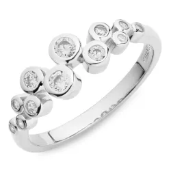 Zirkon Ring aus Silber - Bubbly Sparkle