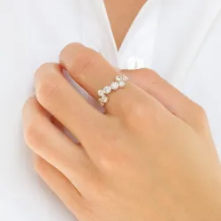 Zirkon Ring aus Silber - Bubbly Sparkle