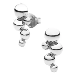 Kugel Ohrringe in Silber - Bubbly Pure