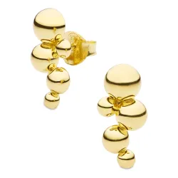 Kugel Ohrringe in vergoldetem Sterlingsilber - Bubbly Pure